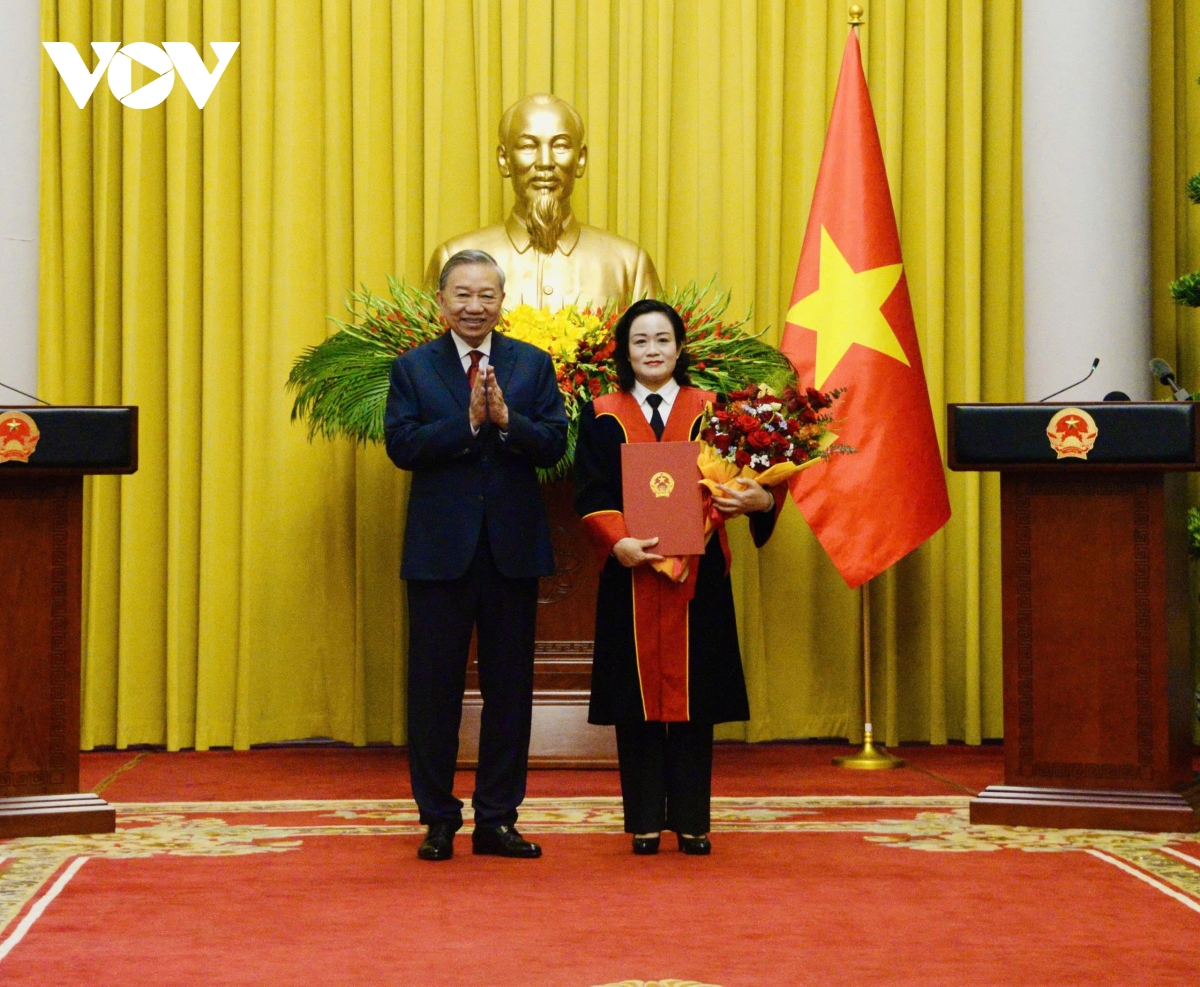 tong bi thu, chu tich nuoc to lam trao quyet dinh bo nhiem tham phan tand toi cao hinh anh 2