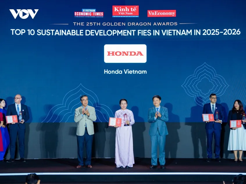 Honda Việt Nam vào Top 10 doanh nghiệp FDI phát triển bền vững giai đoạn 2025-2026