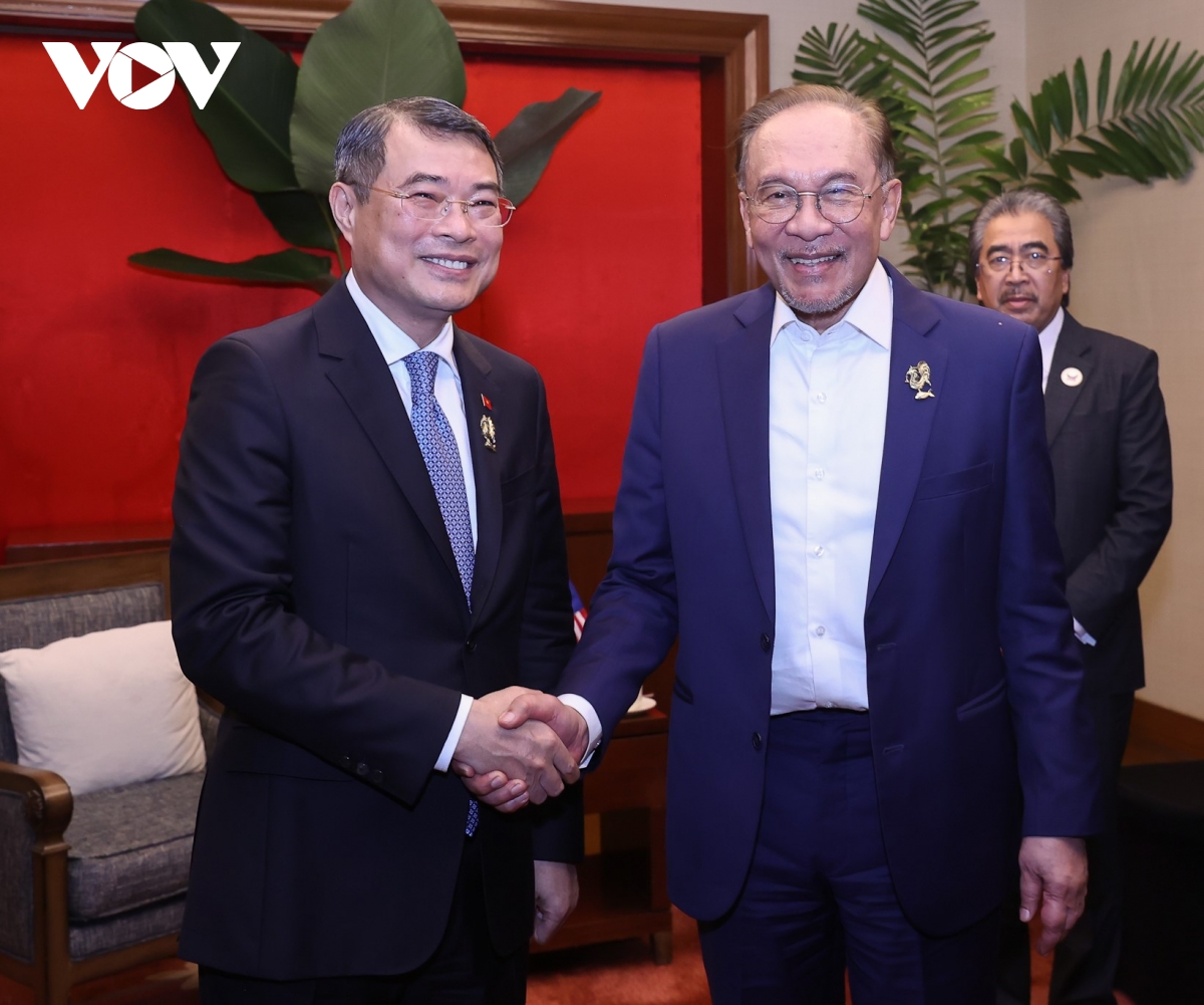 thu tuong le minh hung gap thu tuong malaysia anwar ibrahim hinh anh 1