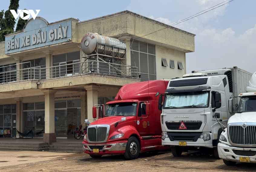 Dong nai giai toa un u xe container cho sau rieng tai dau giay hinh anh 1