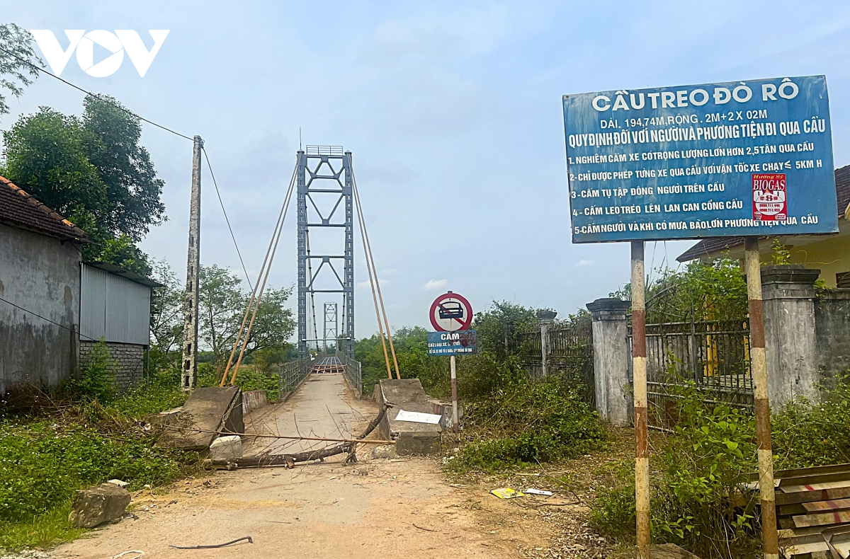 cam luu thong de sua chua cau treo dai gan 200m o nghe an hinh anh 1