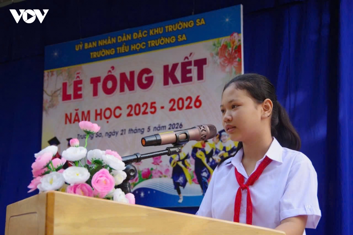truong tieu hoc truong sa tong ket nam hoc 2025 - 2026 hinh anh 3