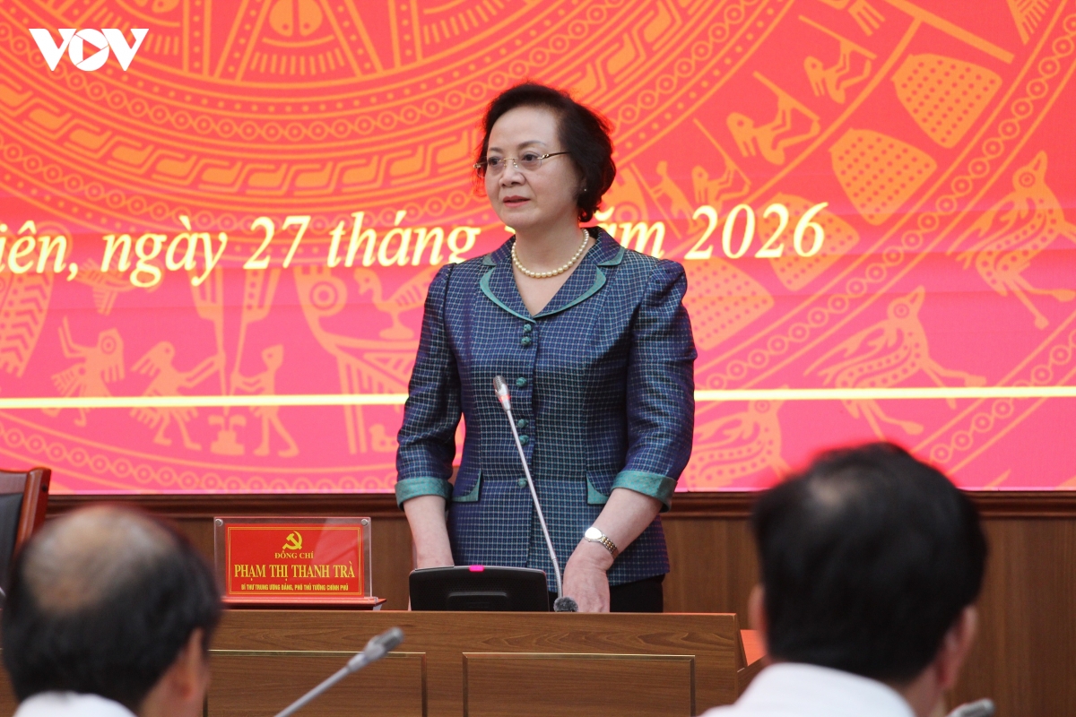 pho thu tuong pham thi thanh tra lam viec voi ban thuong vu tinh uy Dien bien hinh anh 2