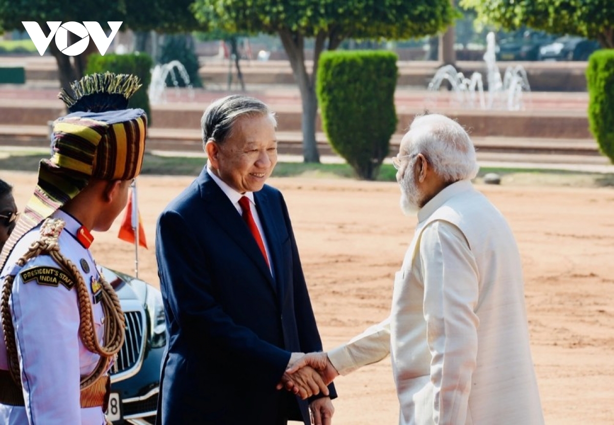 india hosts official welcome ceremony for vietnam s top leader picture 2