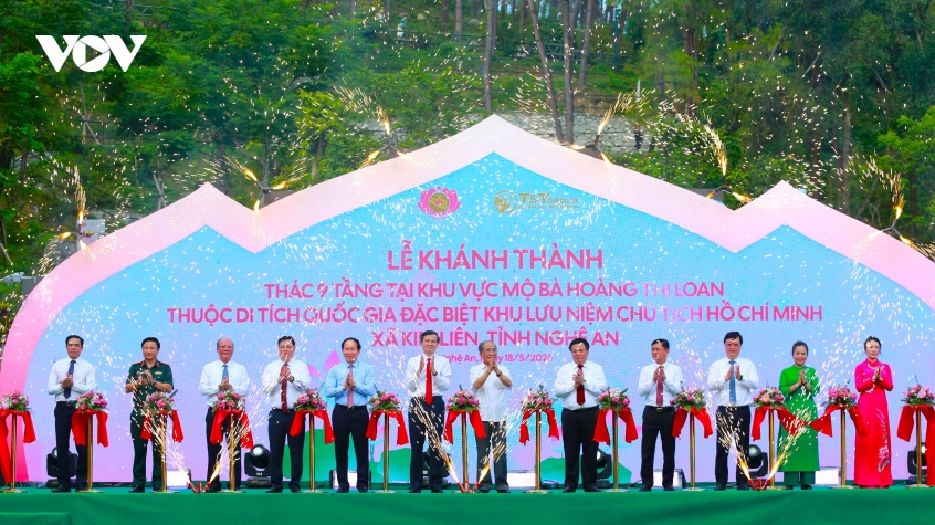 khanh thanh cong trinh thac 9 tang tai que huong bac ho hinh anh 1