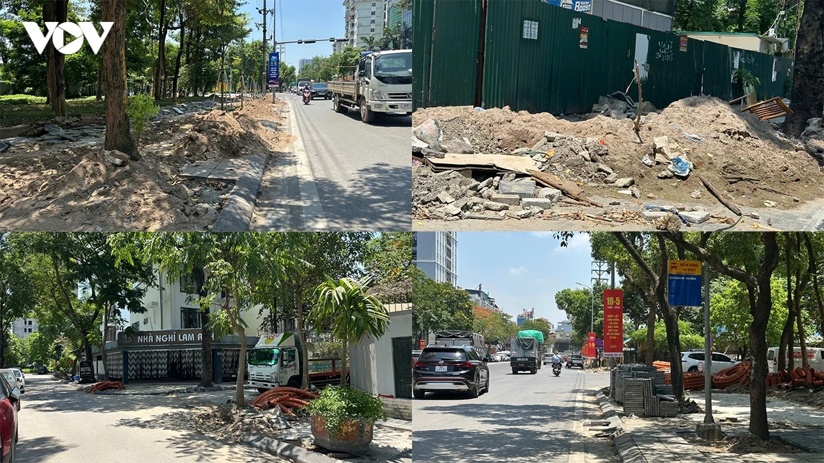 via he pho tran thu Do ha noi Dao boi keo dai, dan khon kho giua nang nong hinh anh 10