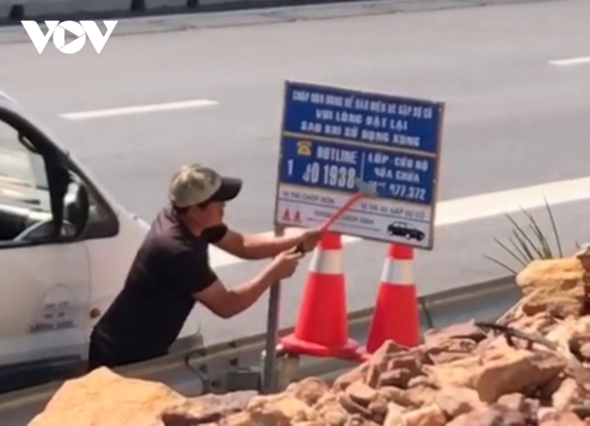 De nghi dieu tra hanh vi xoa so duong day nong ho tro tren cao toc bac nam hinh anh 1