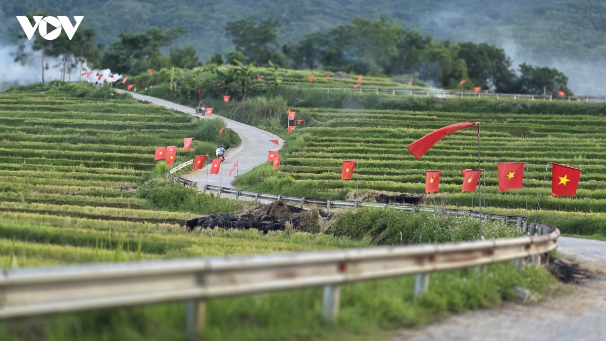 du khach dam minh giua ban lang pu luong binh yen mua lua chin hinh anh 2