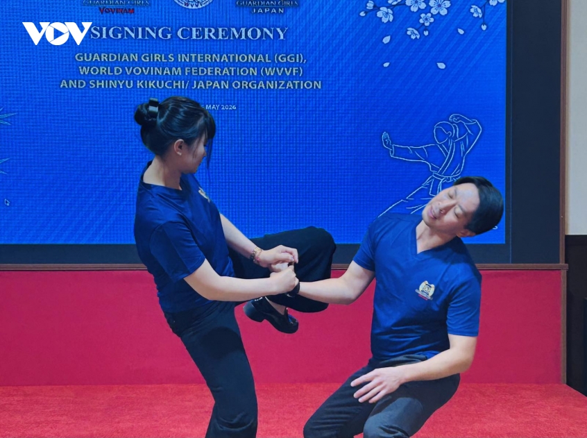ra mat du an bao ve phu nu va tre em gai thong qua vo thuat truyen thong viet nam hinh anh 1