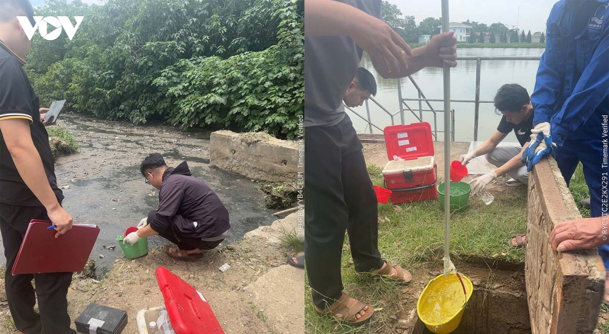 nguoi dan o bac ninh buc xuc viec kenh kim Doi o nhiem nang, nuoc den kit hinh anh 3