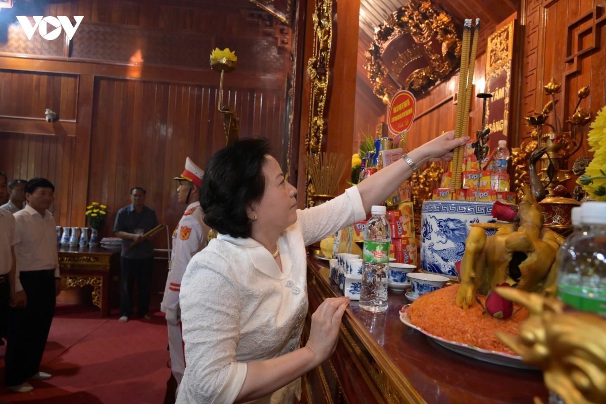 pho thu tuong pham thi thanh tra dang huong tuong niem Dai tuong vo nguyen giap hinh anh 1