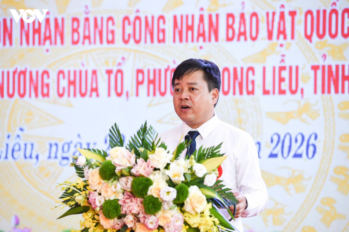 bac ninh don nhan bang cong nhan bao vat quoc gia tuong phat mau man nuong tai chua to hinh anh 1