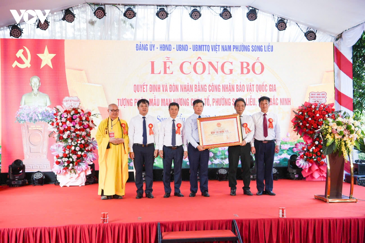 bac ninh don nhan bang cong nhan bao vat quoc gia tuong phat mau man nuong tai chua to hinh anh 3