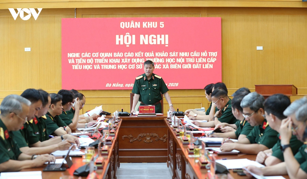 Quân khu 5 hỗ trợ xây dựng trường học nội trú liên cấp khu vực biên giới