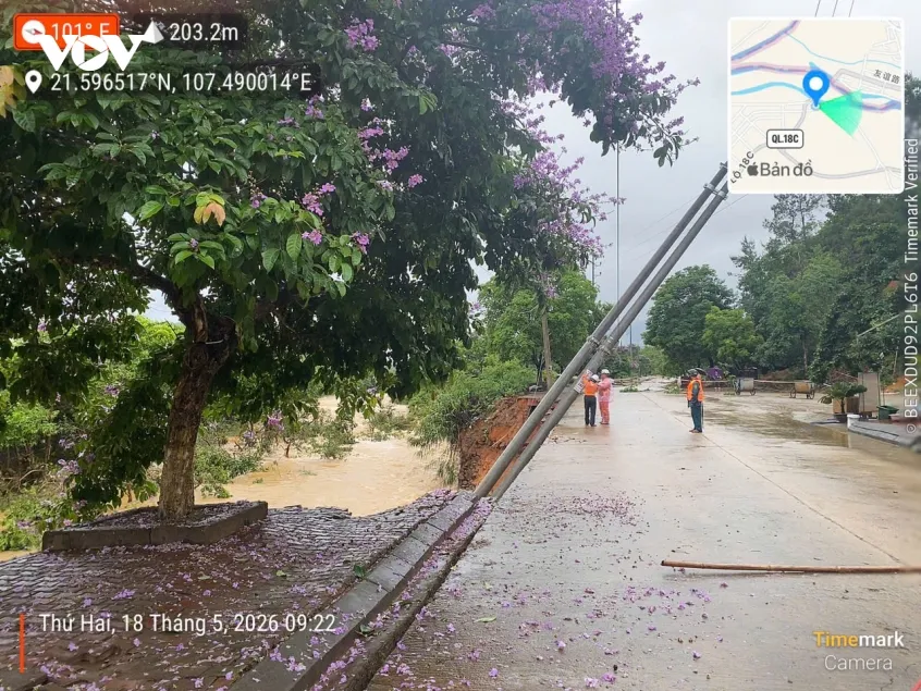 lu dang tren cac song gay ngap ung, sat lo o quang ninh hinh anh 14