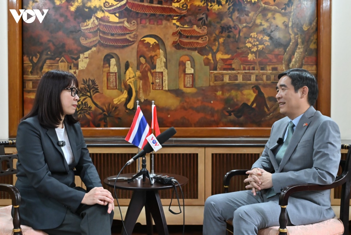 Đại sứ Việt Nam tại Thái Lan Phạm Việt Hùng trả lời phỏng vấn của phóng viên Đài TNVN thường trú tại Thái Lan