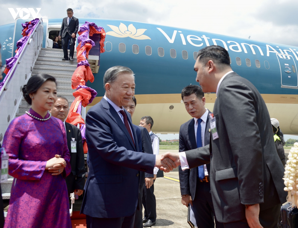 tong bi thu, chu tich nuoc to lam va phu nhan den udon thani, bat dau tham chinh thuc thai lan hinh anh 3