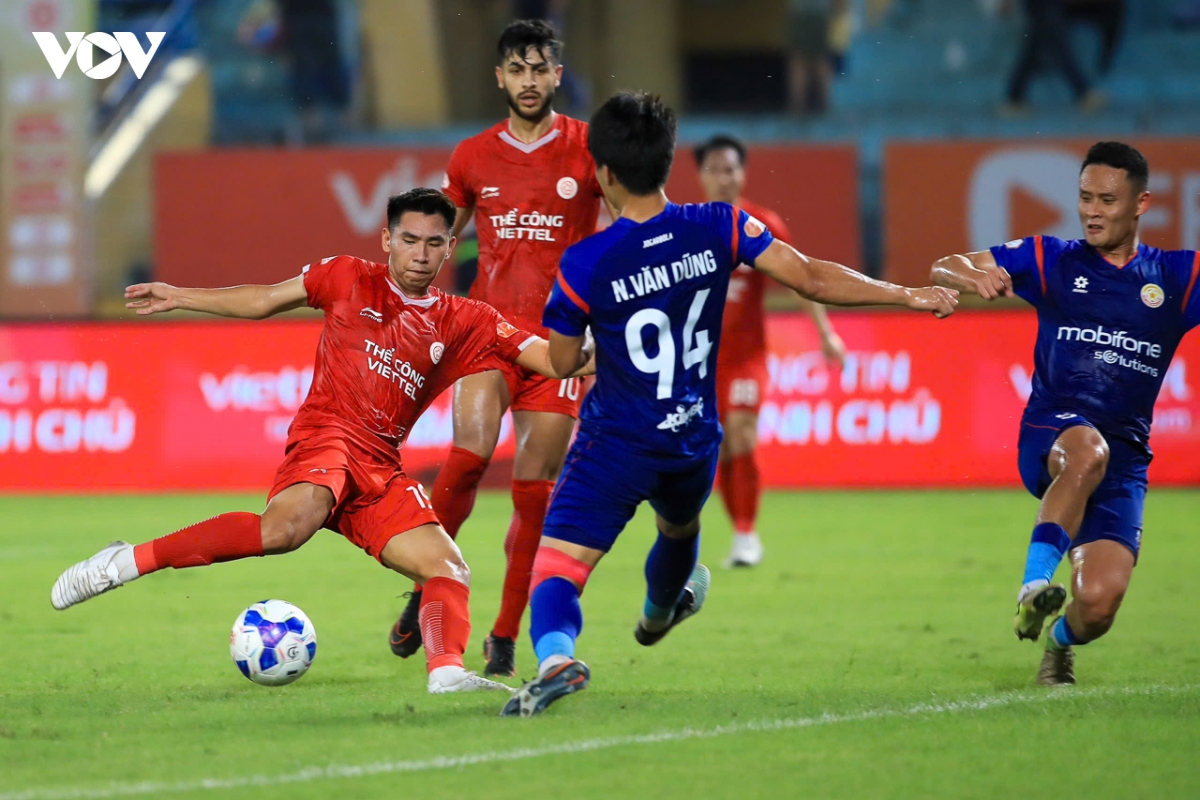 truc tiep the cong viettel 1-1 pvf-cand nhung phut cuoi kich tinh hinh anh 4