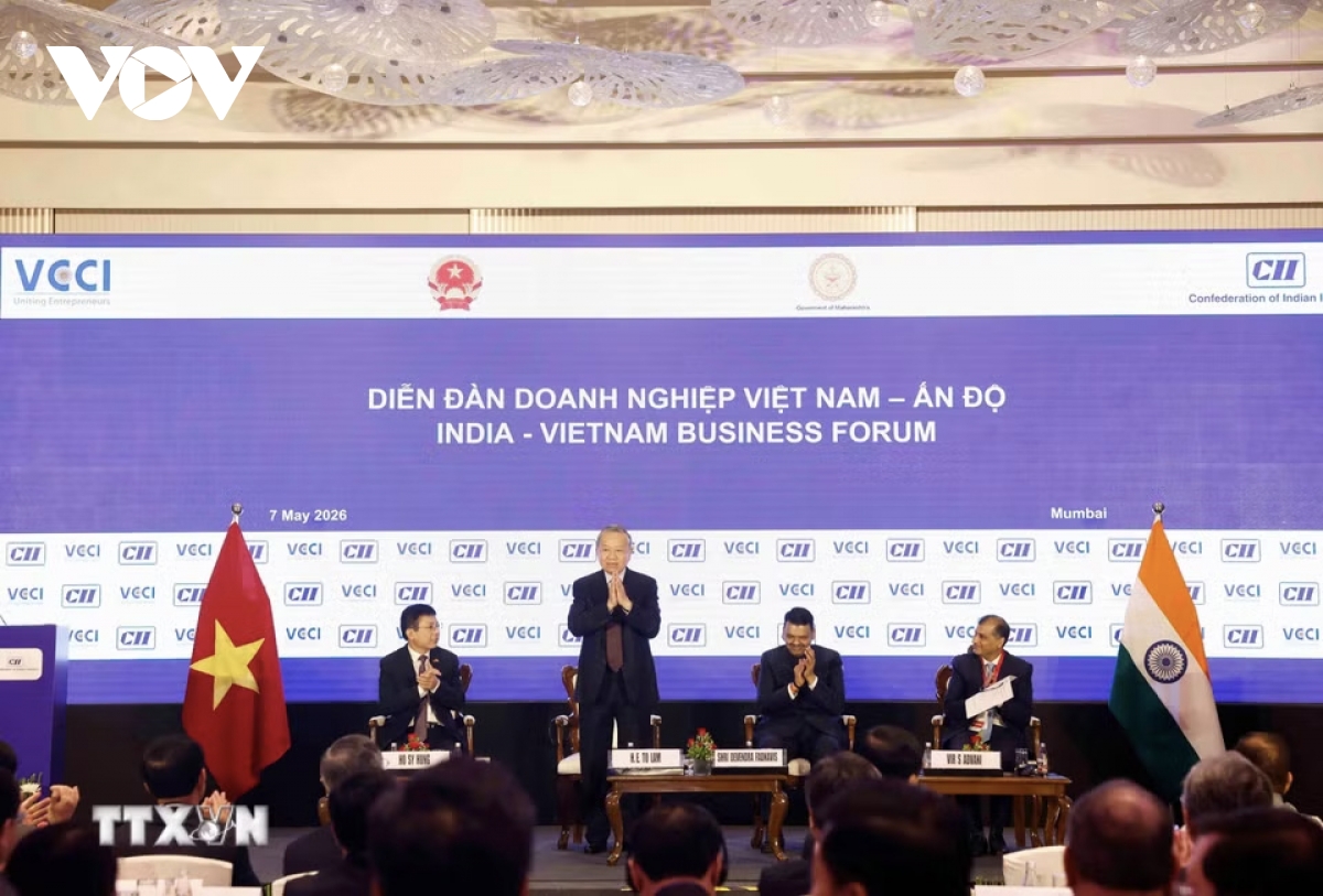 Tổng Bí thư, Chủ tịch nước phát biểu tại Diễn đàn Doanh nghiệp Việt Nam-Ấn Độ