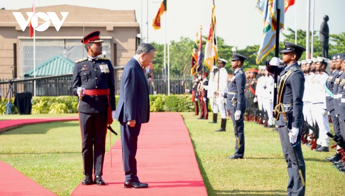 sri lanka holds official welcome ceremony for vietnam s top leader on state visit picture 3