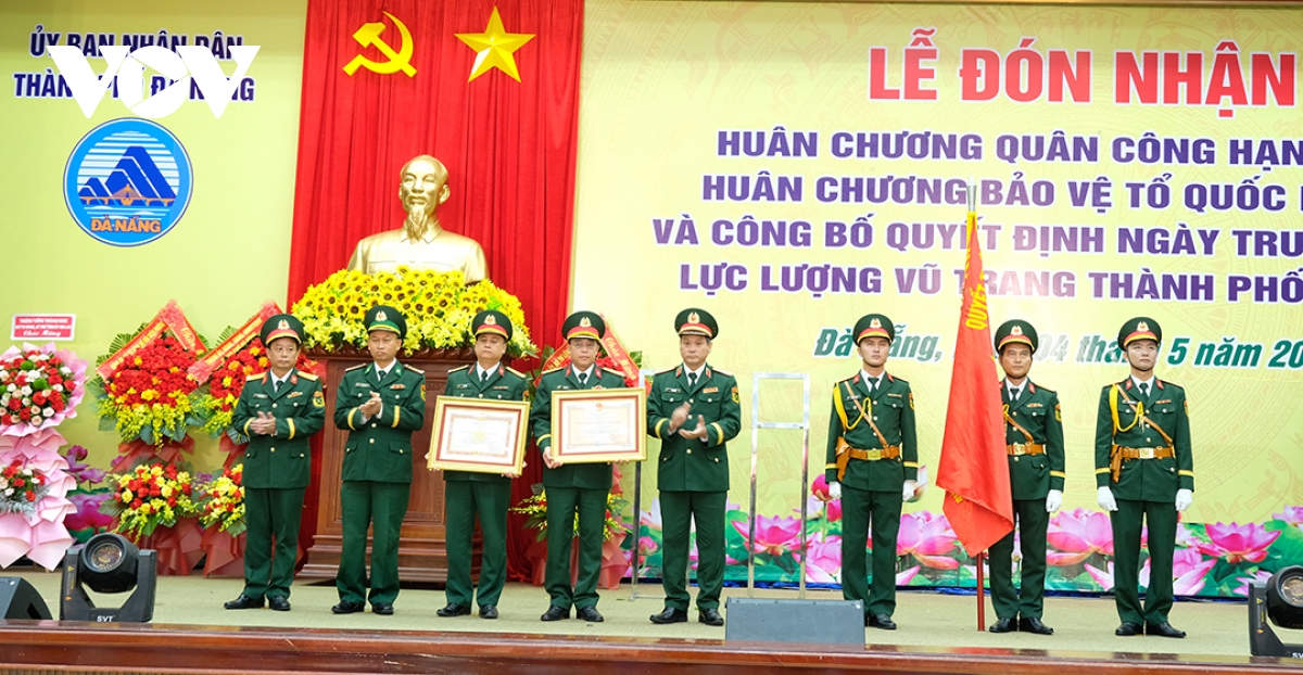 Bộ Chỉ huy quân sự TP Đà Nẵng đón nhận Huân chương Quân công hạng Nhất