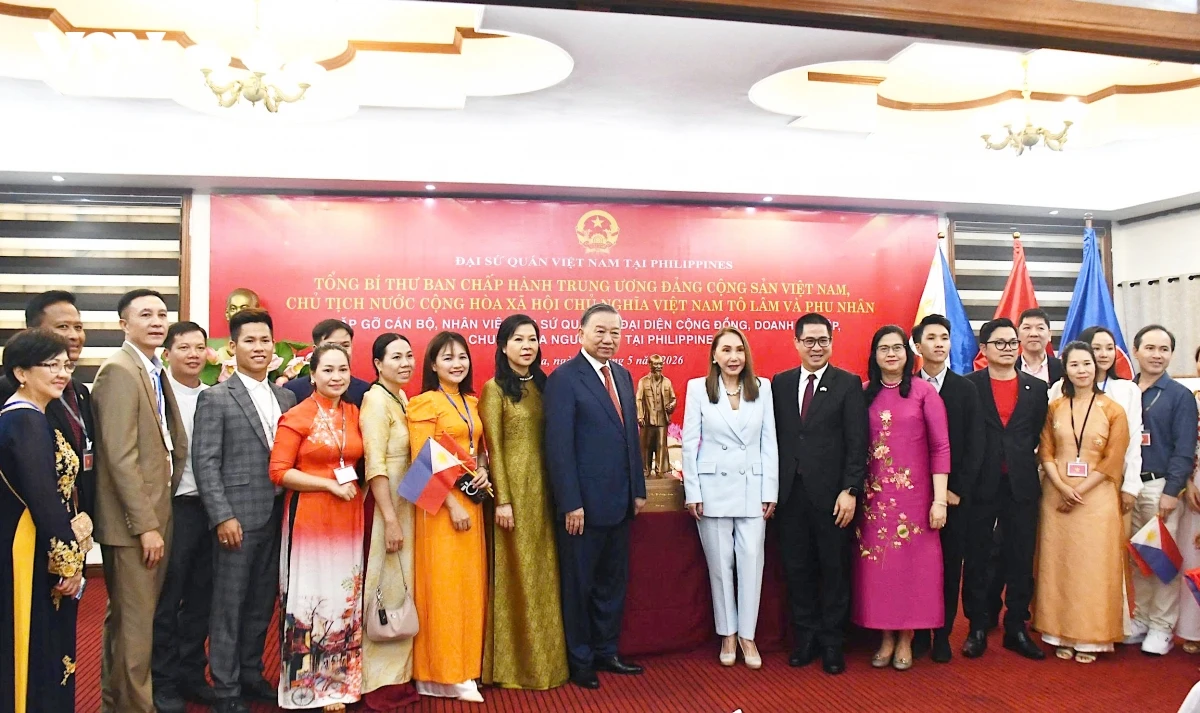 tong bi thu, chu tich nuoc gap mat cong dong nguoi viet tai philippines hinh anh 5