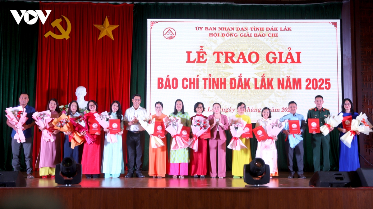 vov tay nguyen dat 6 giai bao chi xuat sac tinh Dak lak nam 2025 hinh anh 1