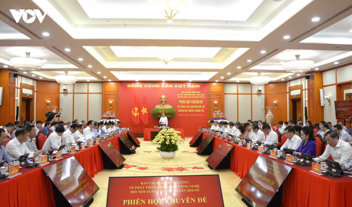 tong bi thu, chu tich nuoc chu tri phien hop chuyen doi so o he thong chinh tri hinh anh 4