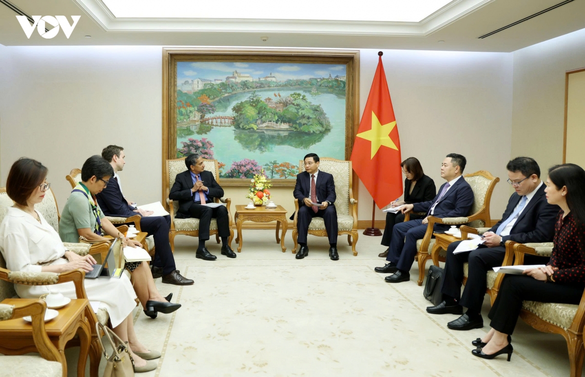 Phó Thủ tướng Nguyễn Văn Thắng tiếp Giám đốc IMF khu vực châu Á - Thái Bình Dương