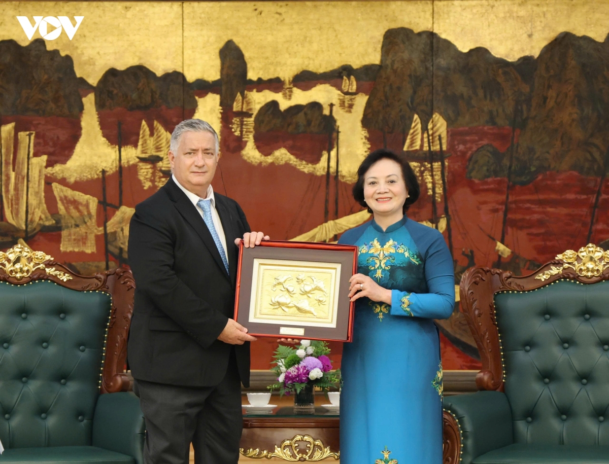pho thu tuong pham thi thanh tra tiep Doan dai bieu Dai hoc cong nghe texas hinh anh 1