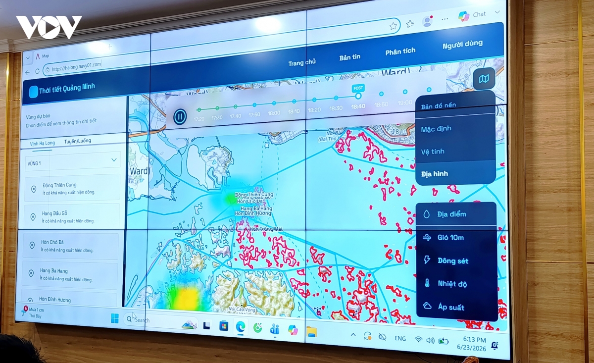 Ung dung radar thoi tiet chuyen dung bao ve an toan tren vinh o quang ninh hinh anh 3
