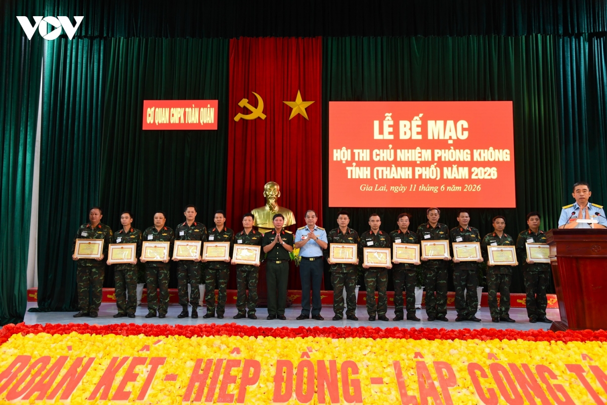 Bế mạc Hội thi Chủ nhiệm Phòng không tỉnh, thành phố năm 2026