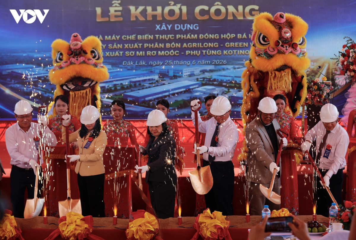 Khởi công 3 nhà máy 770 tỷ đồng, góp phần tạo động lực tăng trưởng cho Đắk Lắk