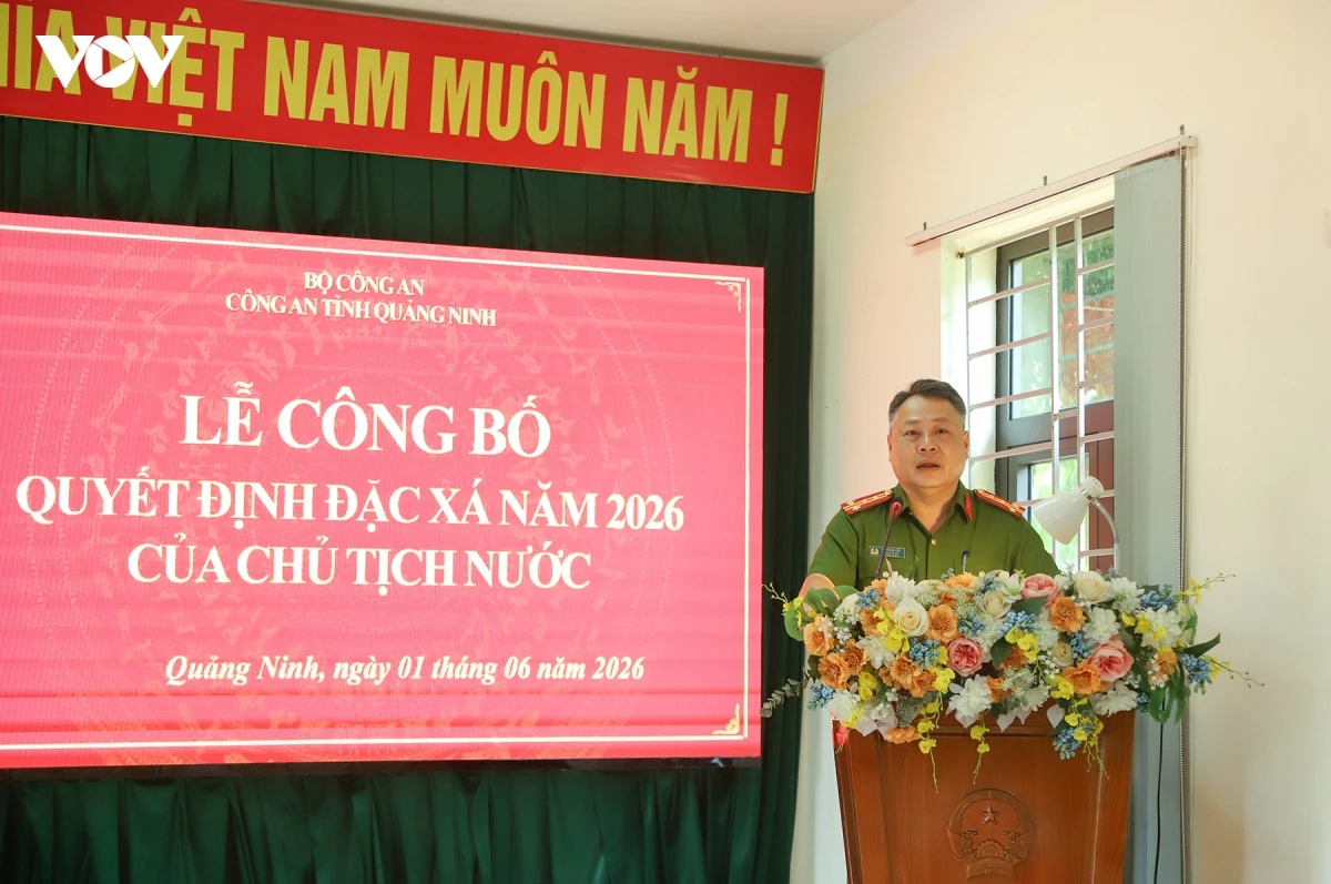 cong bo quyet dinh dac xa cho 45 pham nhan o trai tam giam cong an tinh quang ninh hinh anh 2