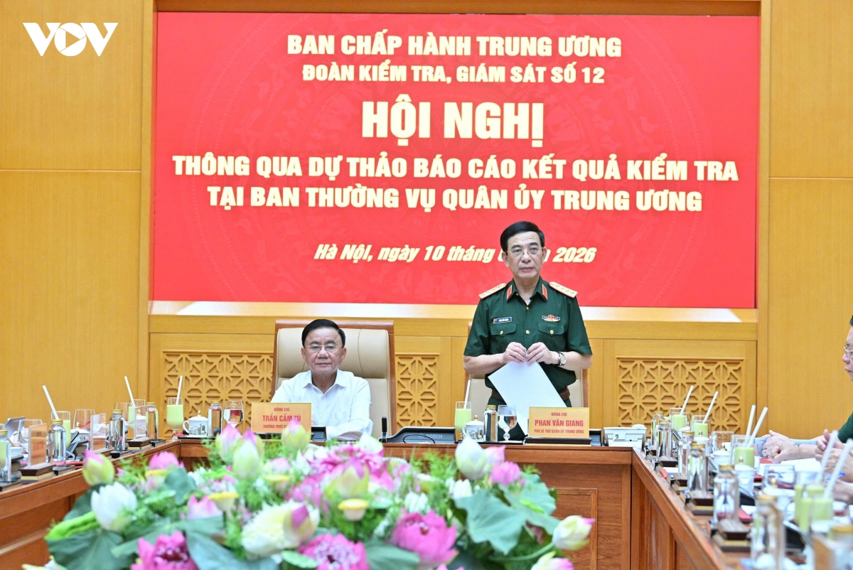 thong qua du thao bao cao ket qua kiem tra tai ban thuong vu quan uy trung uong hinh anh 1