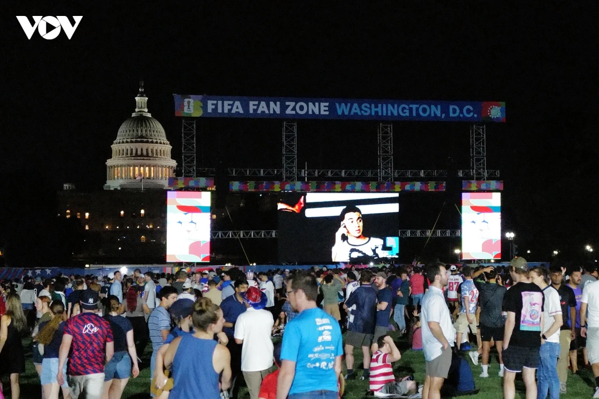 Mỹ đưa khu vực Fan zone tới trước các công trình biểu tượng của nước này.