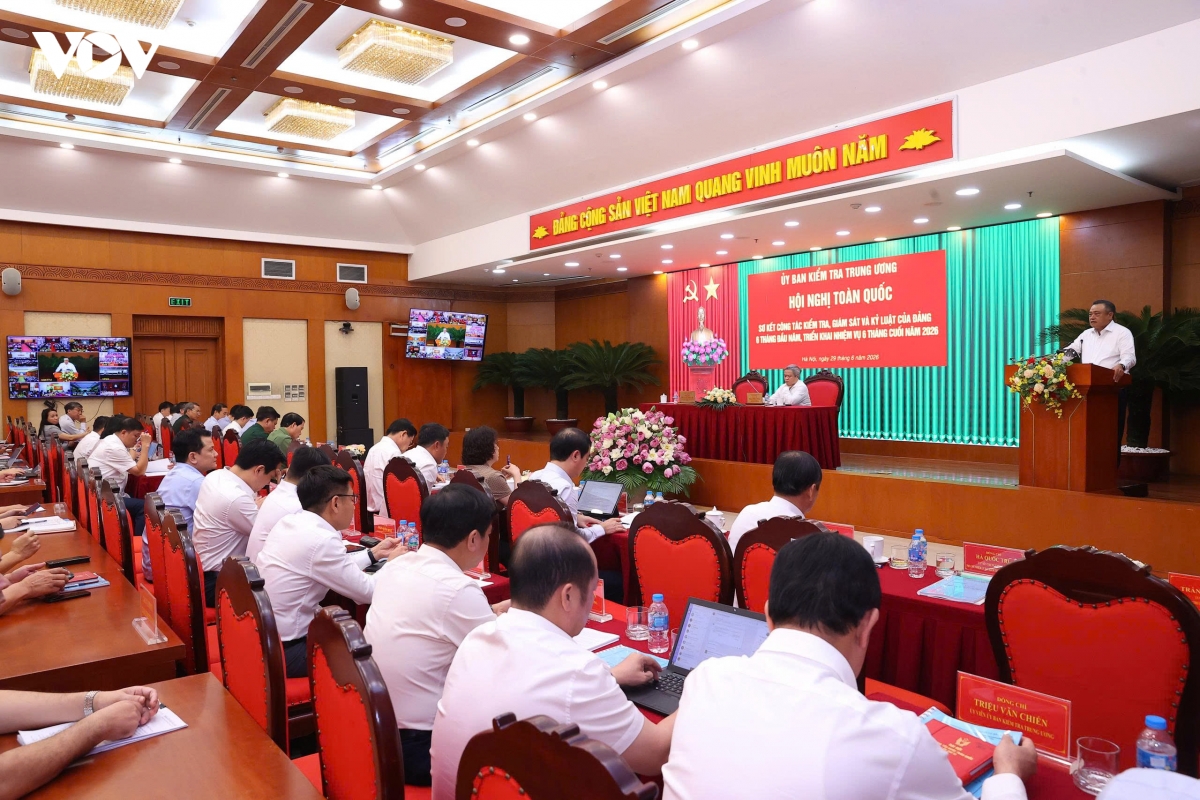 Uy ban kiem tra cac cap huong toi muc tieu xay dung he thong chinh tri liem chinh hinh anh 1