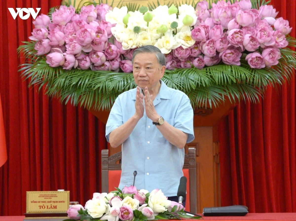 tong bi thu, chu tich nuoc to lam chu tri cuoc hop bcD so ket chinh quyen 3 cap hinh anh 1