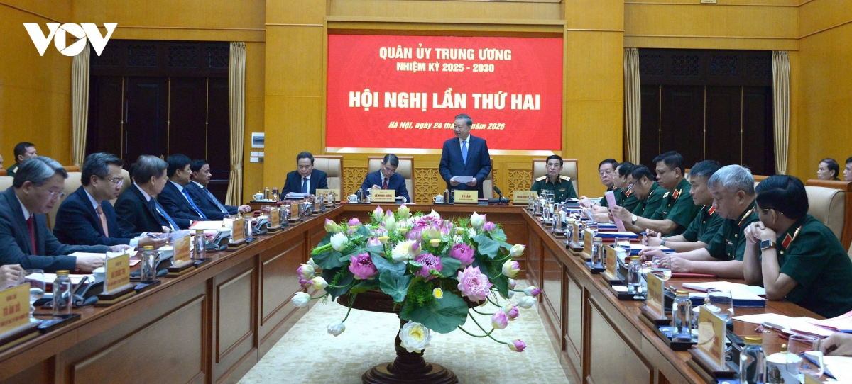 Tổng Bí thư, Chủ tịch nước Tô Lâm dự hội nghị Quân uỷ Trung ương