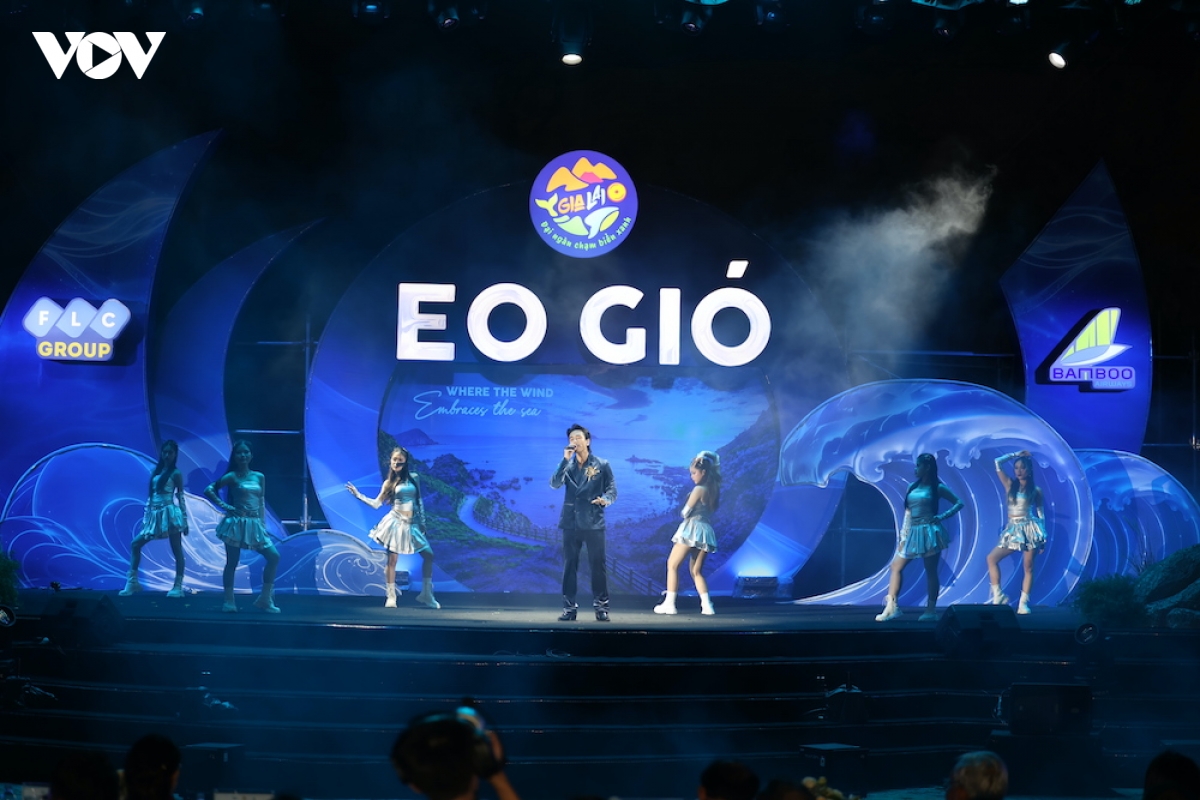 ruc ro dem nghe thuat eo gio - vu dieu bien xanh tai quy nhon Dong, gia lai hinh anh 1