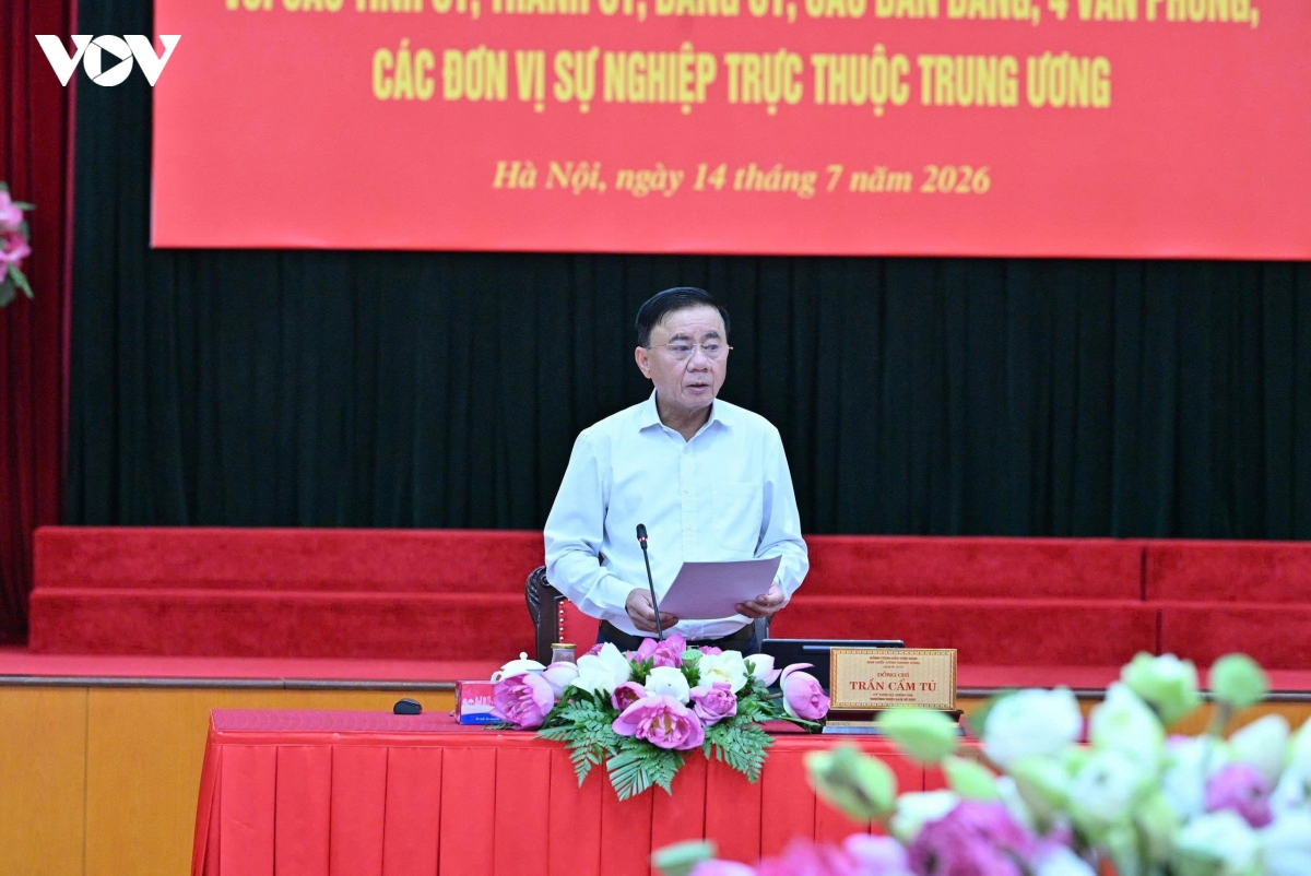 Thường trực Ban Bí thư Trần Cẩm Tú chủ trì Hội nghị giao ban quý 2
