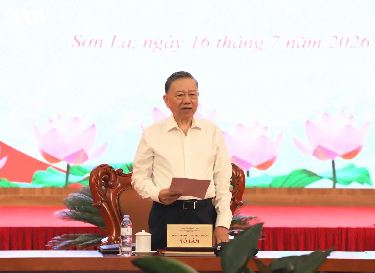 Tổng Bí thư, Chủ tịch nước Tô Lâm làm việc với Ban Thường vụ Tỉnh uỷ Sơn La