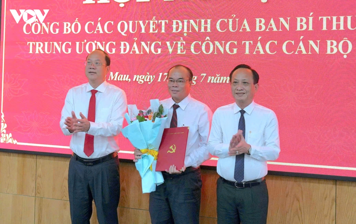 Cà Mau: Ban Bí thư chỉ định 9 nhân sự tham gia Ban Chấp hành Đảng bộ tỉnh