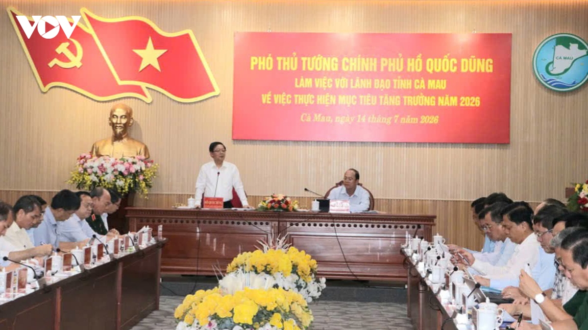 Phó Thủ tướng Hồ Quốc Dũng yêu cầu Cà Mau tập trung thúc đẩy hạ tầng