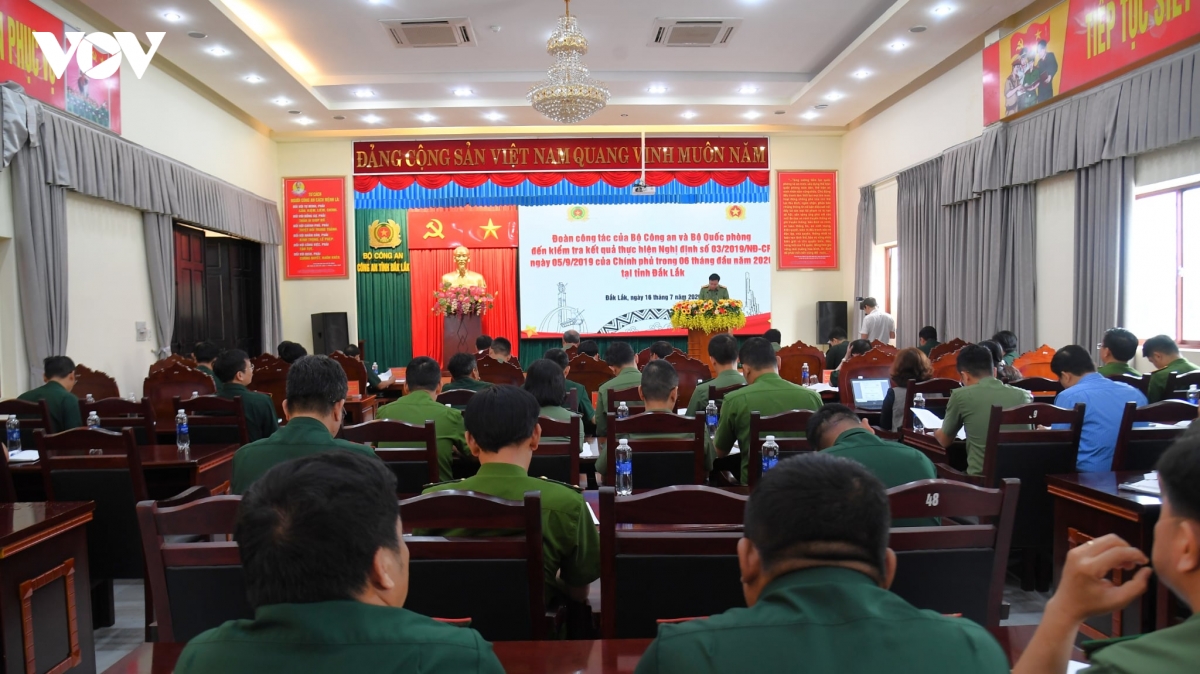 Bộ Công an, Bộ Quốc phòng kiểm tra phối hợp bảo vệ an ninh, quốc phòng tại Đắk Lắk