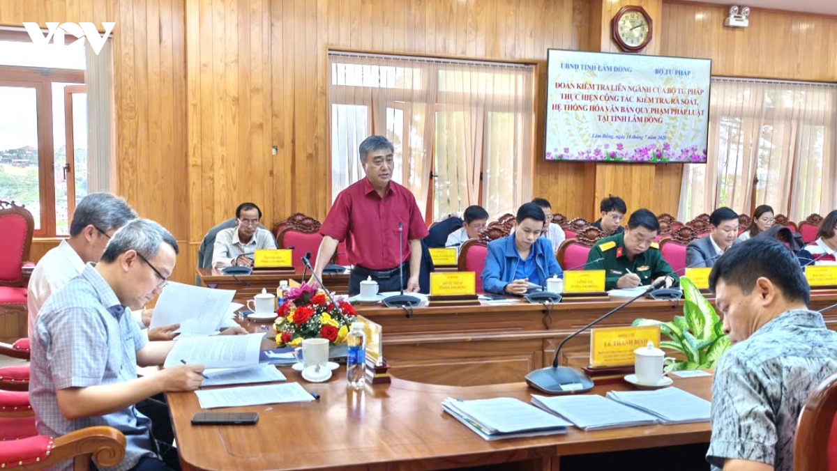 bo tu phap kiem tra van ban quy pham phap luat tai lam Dong hinh anh 2