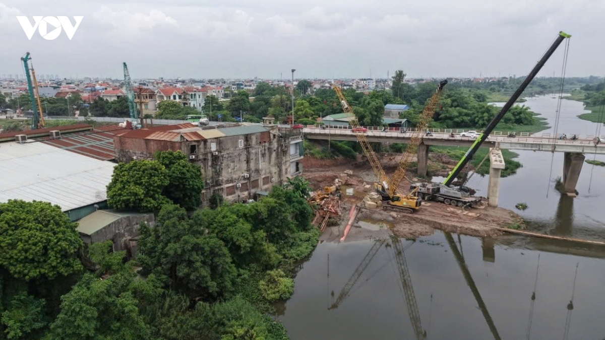 tang toc thi cong cau mai linh moi, giam ap luc giao thong cua ngo phia tay ha noi hinh anh 10