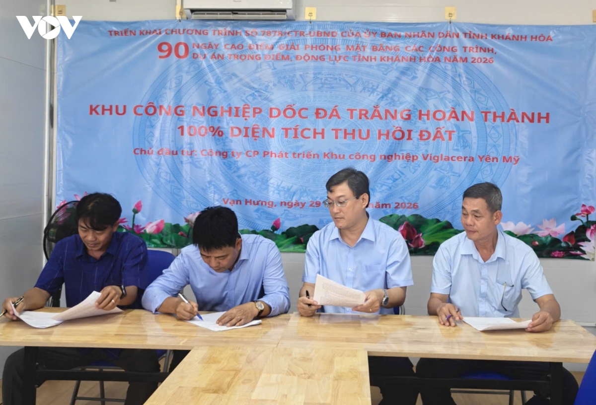 Tháo gỡ "điểm nghẽn" mặt bằng ở Khánh Hòa trong những ngày cao điểm