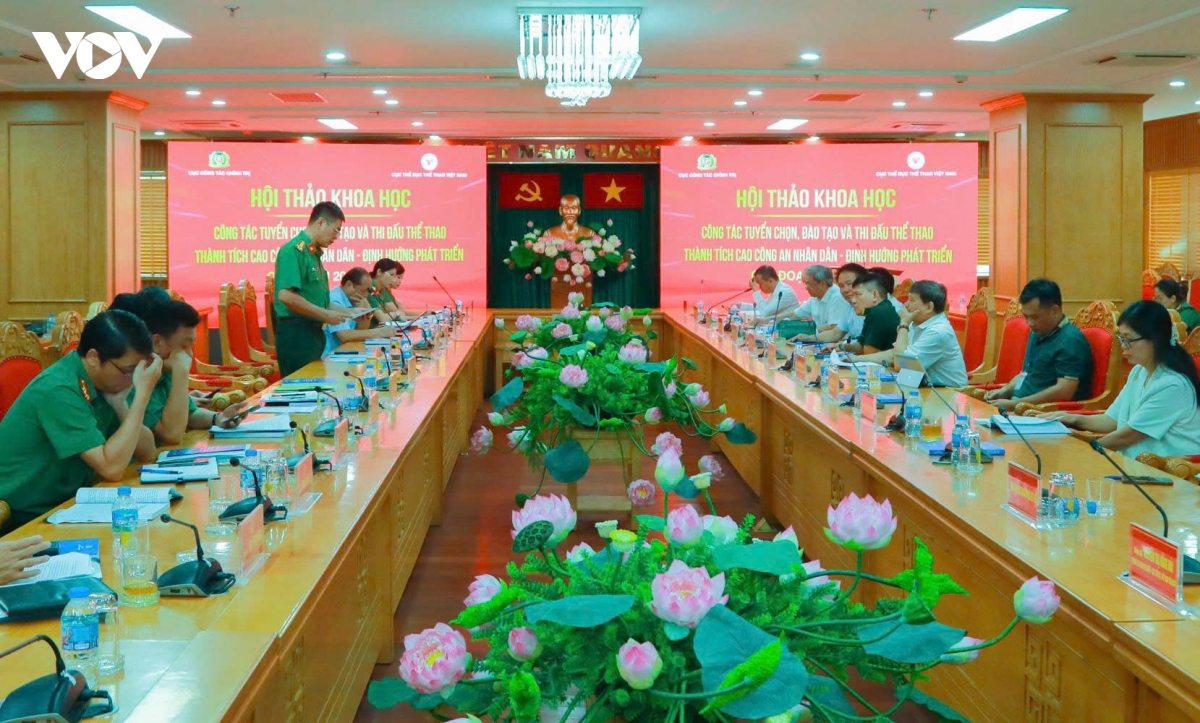 Bộ Công an tổ chức Hội thảo khoa học Công tác tuyển chọn, đào tạo thi đấu thể thao thành tích cao định hướng 2026-2030