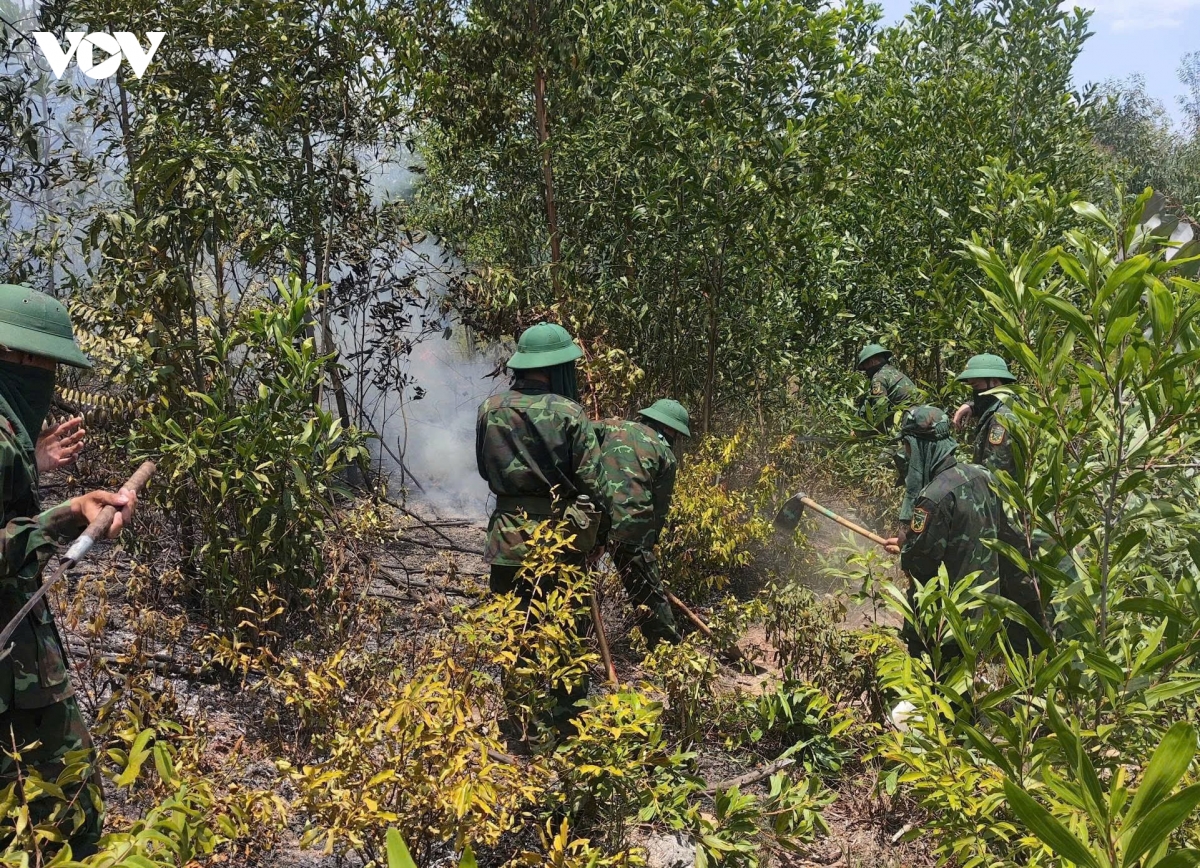 200 cán bộ, chiến sĩ tham gia chữa cháy rừng tại Đà Nẵng